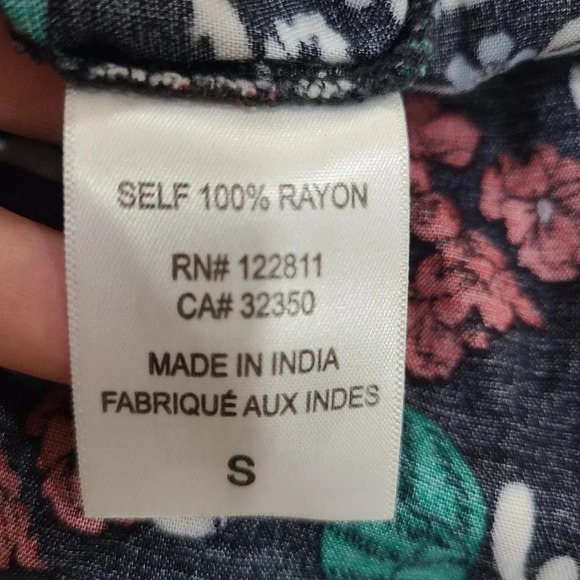 Beach Riot Chulo Long Sleeve Romper Black Floral Open Back‎ Womens Size Small - Picture 11 of 11